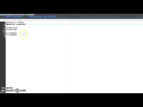 glowscript cross product