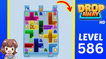 Drop Away Level 586 Solution Walkthrough