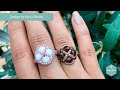 EDITED Dainty Cushion ring tutorial | Fire Polish Toho RAW Ladder Stitch | DIY &amp; Crafts | Beading