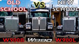 KENWORTH W990 vs W900   2019 Ultimate Kenworth Longhood Comparison  Cab, Hood, Sleeper & Power