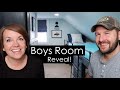 Minimalist Boys Room Makeover with loft beds (Before & Afters!)