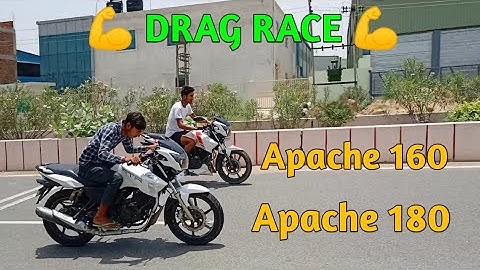 Apache 160 Vs Apache 180 : Drag Race