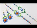 Kolay Huichol Bileklik & Küpe Yapımı. Seedbeads Bracelet  Making. #Huichol Bracelet #Tutorial