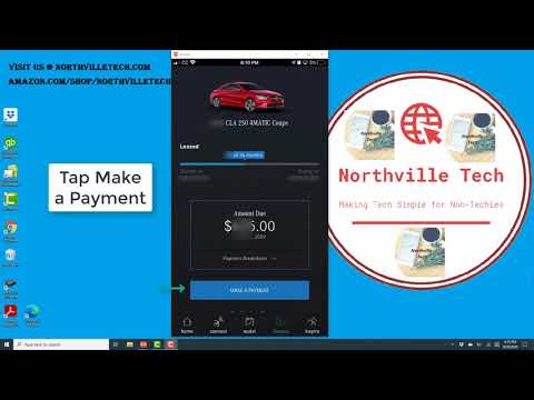 Mercedes Benz Financial payment using Mercedes me app