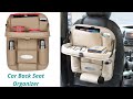 Car Back Seat Organizer with Foldable Dining Table Tray