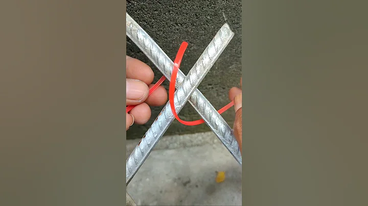 Simple yet practical! How to secure rebars wit zip ties!? #diy
