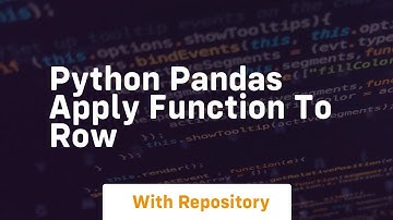 python pandas apply function to row
