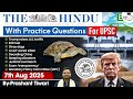 The Hindu Analysis | 7th August 2025 | The Hindu News Paper Today With Practice Questions
