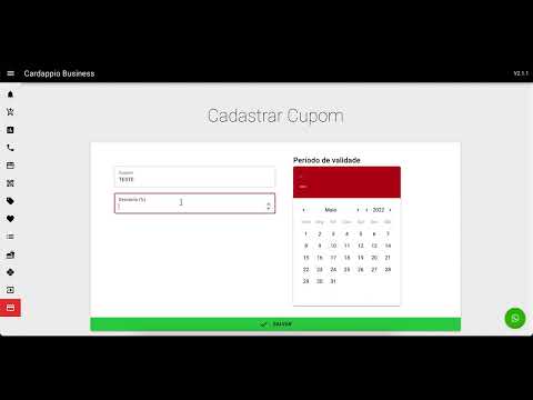 Como cadastrar cupom
