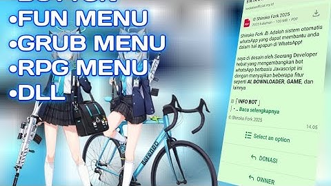 REVIEW SC BOT WA || SHIROKO FOR V2 MULTI-DIVACE || LINK SC DI KOMENTAR