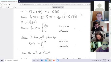 F20 Probability Lecture 28: Expectation and Variance of Continuous Random Variables