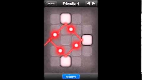 Lazors for iphone/ipad friendly solutions