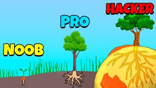 NOOB vs PRO vs HACKER - Root Growth