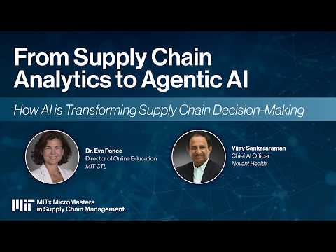 From Supply Chain Analytics to Agentic AI | How AI is Transforming Supply Chain Decision Making