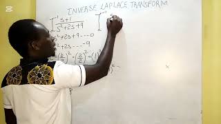INVERSE Laplace transform using (completing square method) Example 7 /ENGINEERING MATHEMATICS
