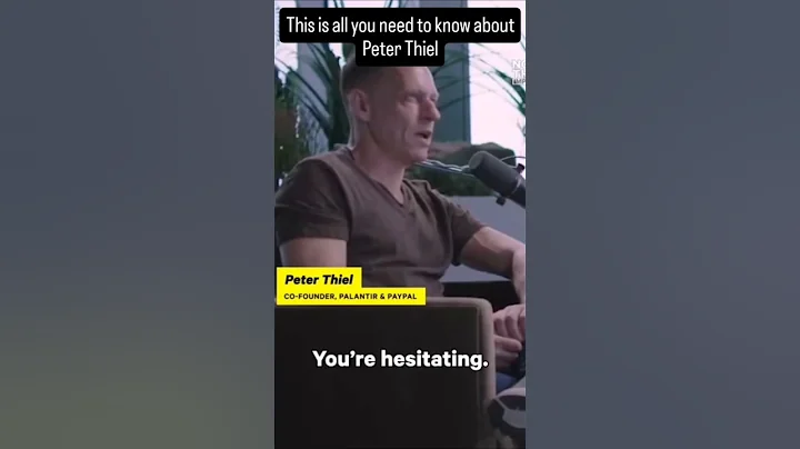 Peter Thiel HATES HUMANITY