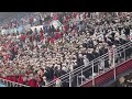 2022 liberty marching band plays their fight song fan the flames