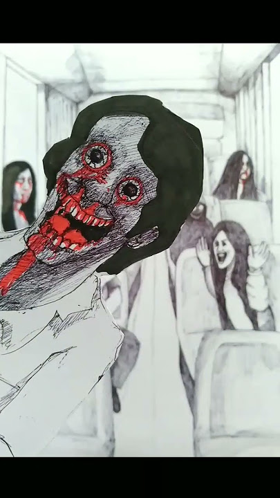 pop up bus hantu | ghost bus. #shorts #ghostbus #bhoot