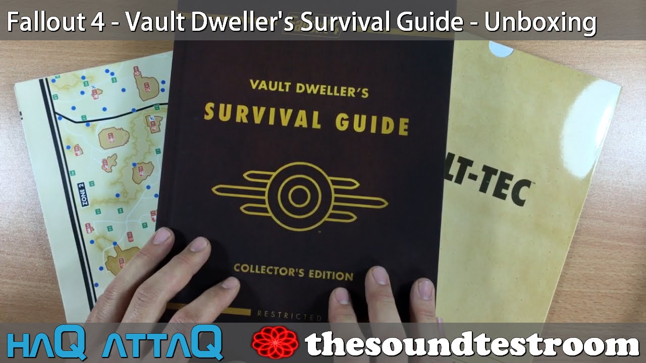 Fallout 4 Vault Dweller's Survival Guide Unboxing - YouTube