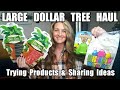 Large Exciting Dollar Tree Haul | All New Items| Sharing Ideas & Trying Products