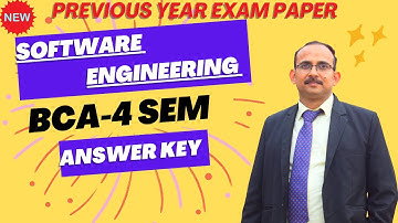 💥 BCA 4th Sem Software Engineering Answer Key 2024 | Maa Shakumbhari University Paper Analysis