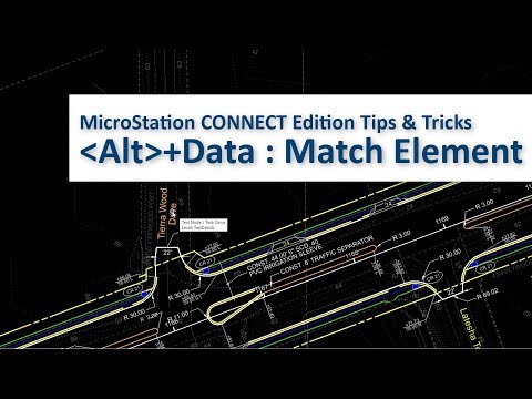 MicroStation CONNECT Edition Tips & Tricks - Alt+Data : Match Element