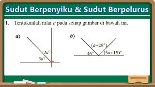 Sudut Berpenyiku dan Sudut Berpelurus