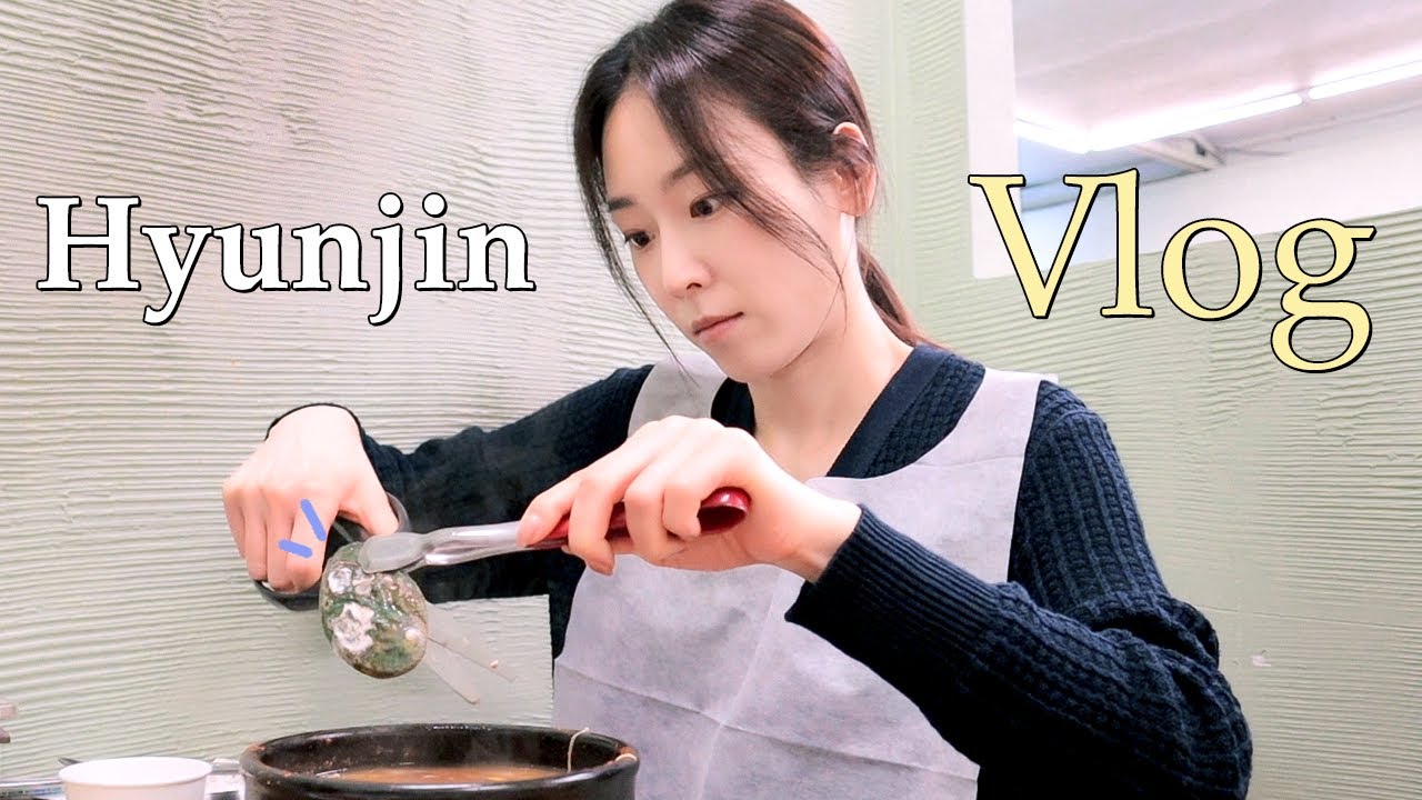 (ENG) 드라마 촬영 중 틈틈이 찍어본 강릉 Vlog (ft. 초보 유튜버 현진)┃먹방, 클렌징, 광고(?)😙  Hyunjin's Vlog