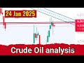 Crude Oil analysis for Tomorrow 24 Jan 2025 | Crude Oil news #crudeoillivetrading
