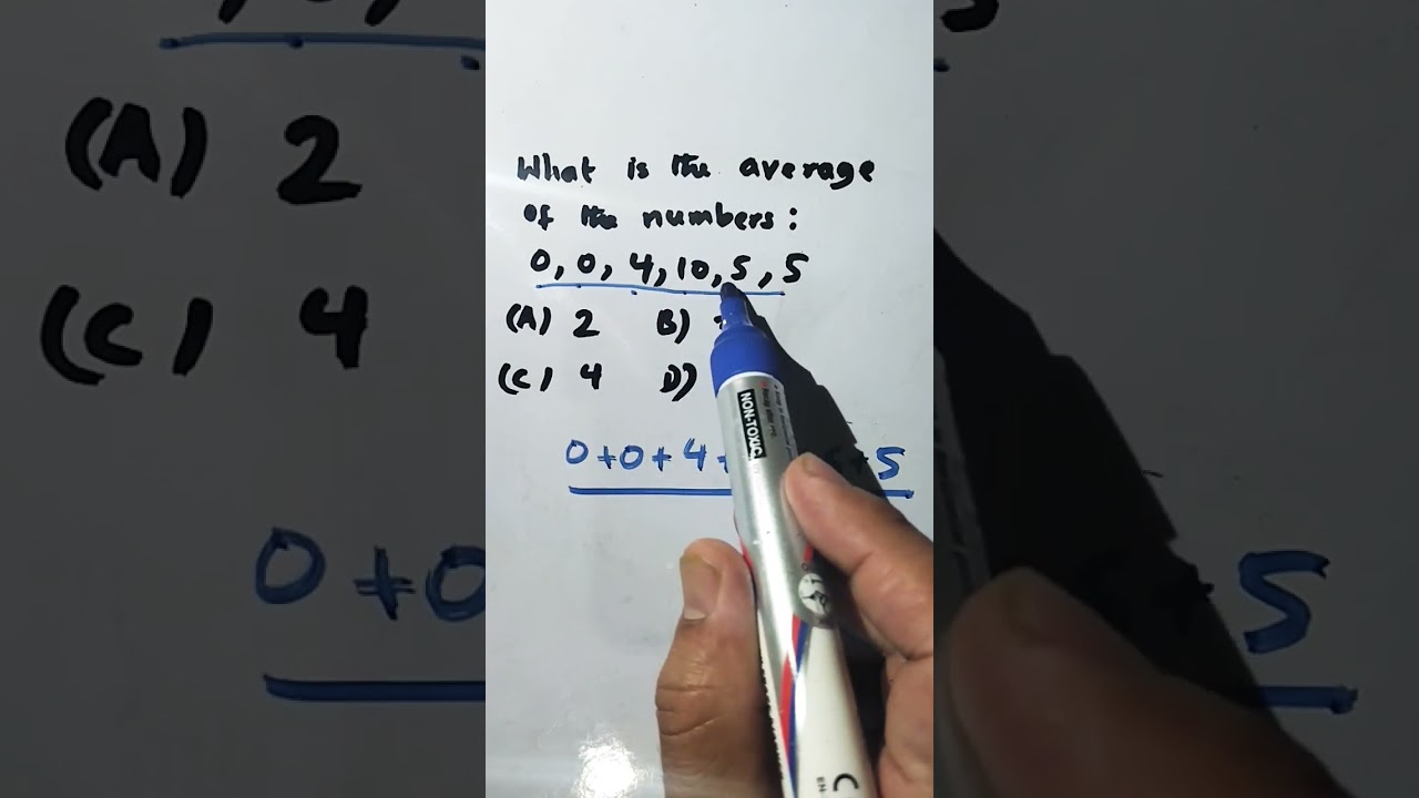 What is the average of the numbers?