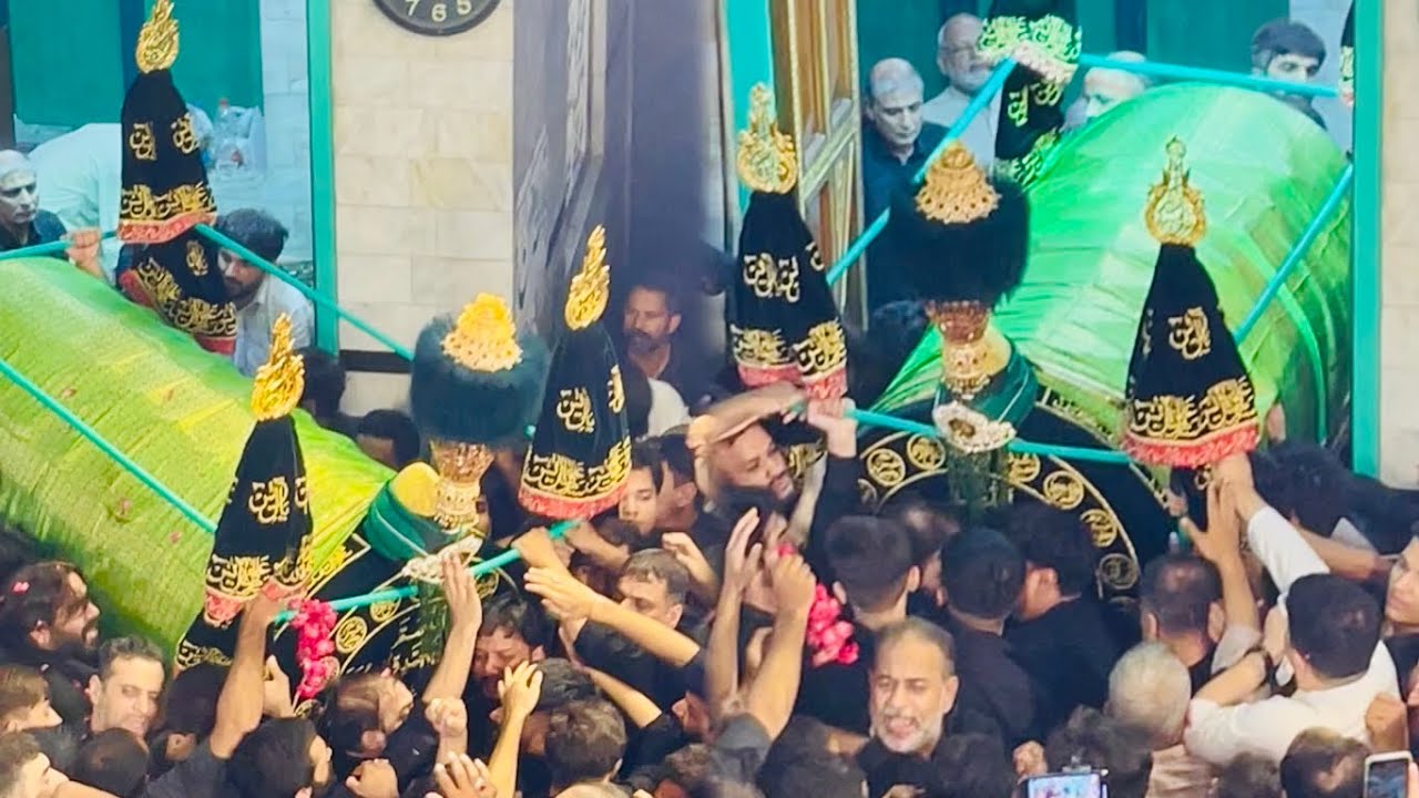 Markazi Ziyarat 28 Safar 2025 Taboot Imam Hassan A.S Mohalla Shia Hussainiya hall Mochi Gate Lahore 