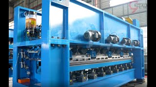 THR ROCKER ARM NEEDLE PUNCHING LOOM WITH DOUBLE SHAFT STRUCTURE