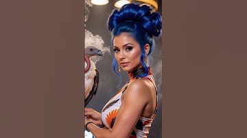 Unreal AI Bird Transformations | Stunning Blue-Haired Beauty | Must-Watch AI Magic! #agt