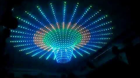 punching hole 12mm rgb round pixel led string lights up your club colorful contorl by k1000c  k8000c