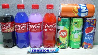 Experiment: Pepsi Mirinda, Mtn Dew, Cola vs Mentos Eruption [Fun ASMR TECHS]