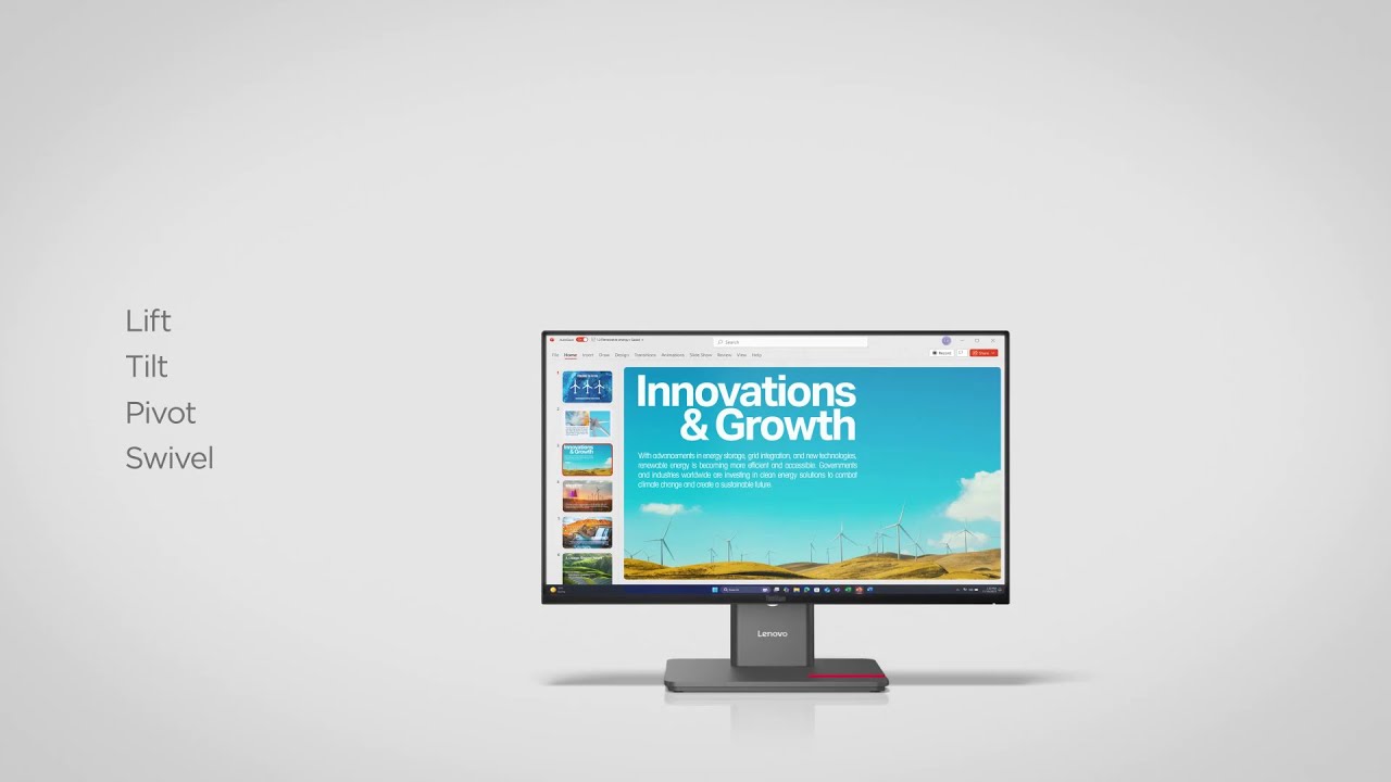 Pantalla IPS ThinkVision P24qd-40 QHD (2560×1440) de 23,8