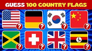 Can You Guess 100 Flags in 3 Seconds? 🚩 | Ultimate Flag Quiz Challenge | Just One Guess!
