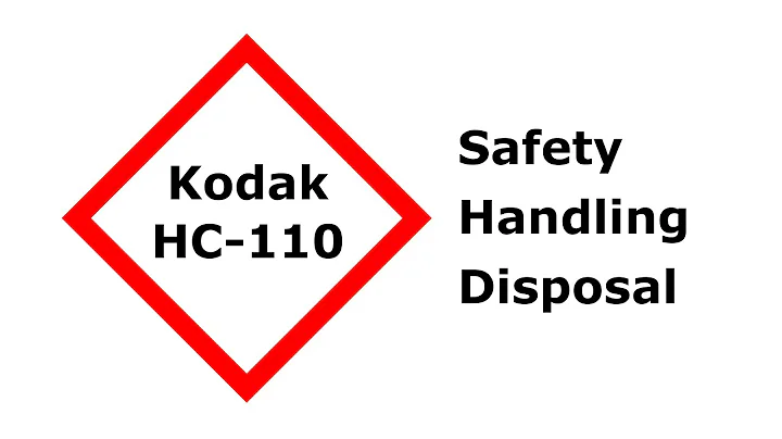 Kodak HC-110: Safety, Handling, Disposal