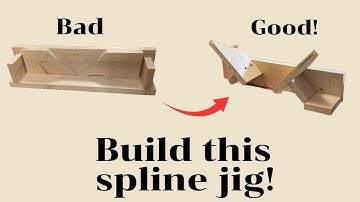 Miter joints are weak - make this to strengthen them! Spline jig #woodworking