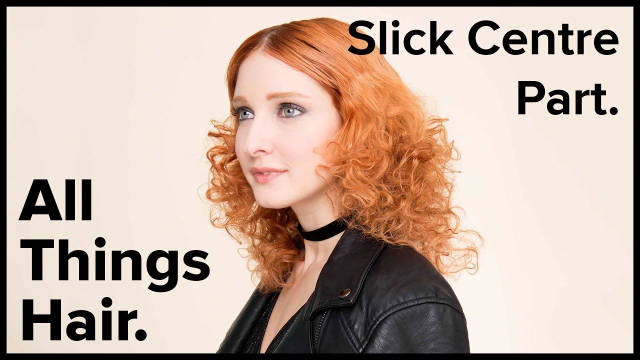 Party-ready going out hair with a slick centre part | All Things Hair