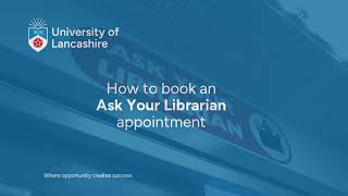 How to book an Ask Your Librarian appointment