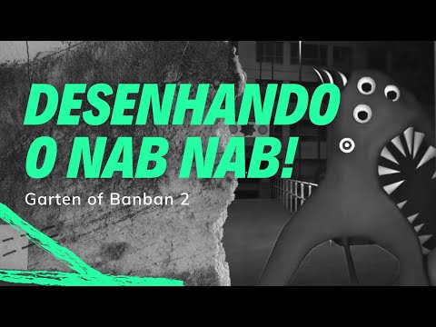 Como Desenhar e Pintar o NabNab do jogo Garten of Banban #desenhonabna