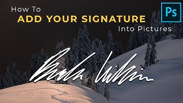 How To Turn Your Signature Into A Custom Watermark In Photoshop