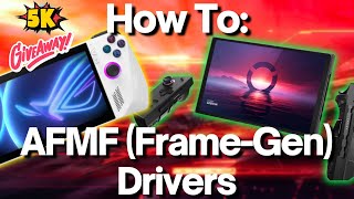 HOW TO: 780m Frame-Gen Driver Install On ROG Ally, Legion Go | Which Is Best? - DLSS 3/FSR 3/AFMF