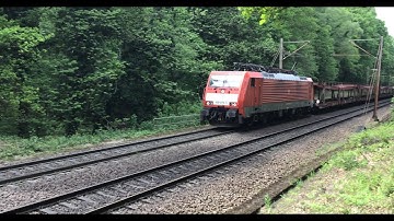 Empty Auto Train DB Cargo with Class189 electric locomotive at Venlo the Netherlands 🇳🇱 3.5.2025👍👍👍🚂