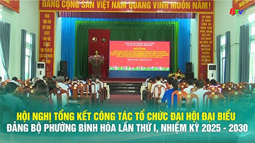 Hội nghị tổng kết công tác tổ chức ĐH đại biểu Đảng bộ p. Bình Hòa lần thứ I, nhiệm kỳ 2025 – 2030