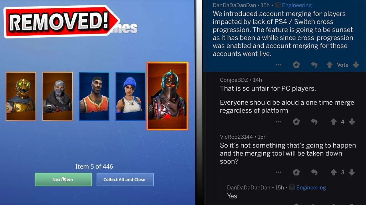 Fortnite Account Merge Being Removed Fortnite Season 9 Ninja - 