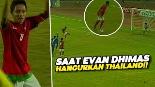 MASIH INGAT❓Saat Evan Dimas Cetak 3 Gol Ke Gawang Tim Raksasa Asia Tenggara - Indonesia vsThailand