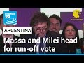 Peronist candidate Sergio Massa faces off far right&#39;s Javier Milei • FRANCE 24 English