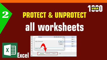 #2 - Protect and Unprotect all worksheets in Excel VBA | MsOffice Learning | Learn Excel VBA
